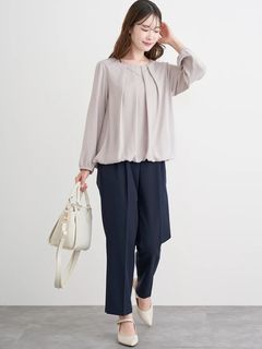 LUDIC PARK(ルディックパーク) |[2WAY]ビジュー付きツイード×フェイクレザーバッグ