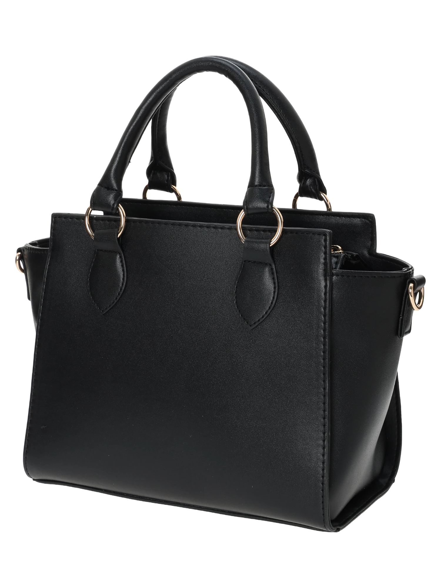 専用ハンドバッグ 黒とベージュツイード 2WAY]ビジュー付きツイード×フェイクレザーバッグ / LUDIC PARK（ル