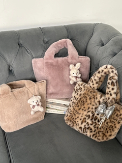 LUDIC PARK(ルディックパーク) |【マスコットチャーム付き】フェイクファートートバッグ