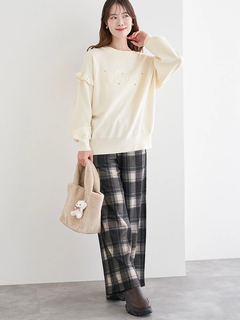 LUDIC PARK(ルディックパーク) |【マスコットチャーム付き】フェイクファートートバッグ