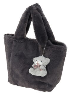 LUDIC PARK(ルディックパーク) |【マスコットチャーム付き】フェイクファートートバッグ