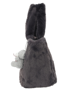 LUDIC PARK(ルディックパーク) |【マスコットチャーム付き】フェイクファートートバッグ