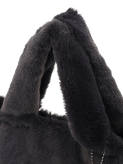 LUDIC PARK(ルディックパーク) |【マスコットチャーム付き】フェイクファートートバッグ