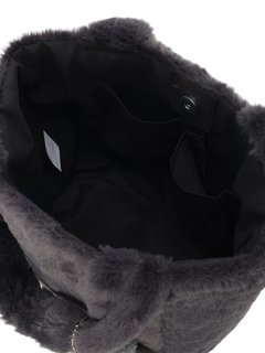 LUDIC PARK(ルディックパーク) |【マスコットチャーム付き】フェイクファートートバッグ