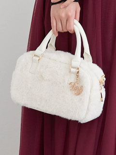 LUDIC PARK(ルディックパーク) |[2WAY]ファーチャーム付きボストンバッグ