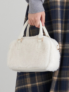 LUDIC PARK(ルディックパーク) |[2WAY]ファーチャーム付きボストンバッグ