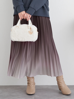 LUDIC PARK(ルディックパーク) |[2WAY]ファーチャーム付きボストンバッグ