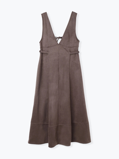 LUDIC PARK(ルディックパーク) |バックリボンスエードポンチジャンパースカート