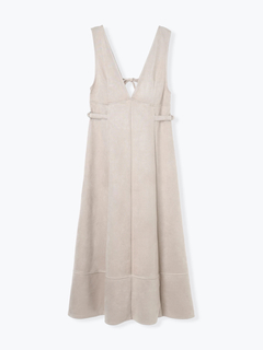 LUDIC PARK(ルディックパーク) |バックリボンスエードポンチジャンパースカート