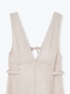 LUDIC PARK(ルディックパーク) |バックリボンスエードポンチジャンパースカート