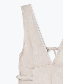 LUDIC PARK(ルディックパーク) |バックリボンスエードポンチジャンパースカート