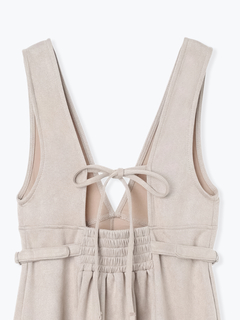 LUDIC PARK(ルディックパーク) |バックリボンスエードポンチジャンパースカート