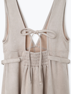 LUDIC PARK(ルディックパーク) |バックリボンスエードポンチジャンパースカート