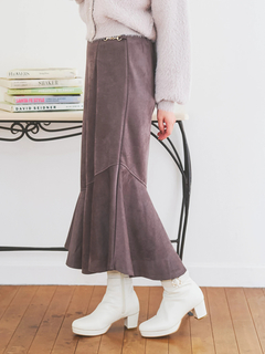 LUDIC PARK(ルディックパーク) |スエードポンチビット付きマーメイドスカート