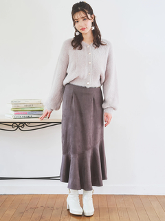 LUDIC PARK(ルディックパーク) |スエードポンチビット付きマーメイドスカート