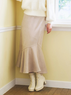 LUDIC PARK(ルディックパーク) |スエードポンチビット付きマーメイドスカート