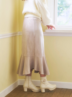 LUDIC PARK(ルディックパーク) |スエードポンチビット付きマーメイドスカート