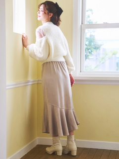 LUDIC PARK(ルディックパーク) |スエードポンチビット付きマーメイドスカート