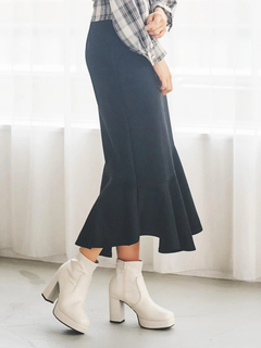 LUDIC PARK(ルディックパーク) |スエードポンチビット付きマーメイドスカート