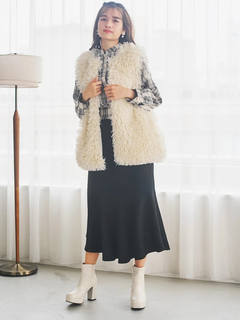 LUDIC PARK(ルディックパーク) |スエードポンチビット付きマーメイドスカート