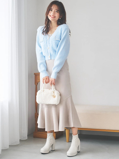 LUDIC PARK(ルディックパーク) |スエードポンチビット付きマーメイドスカート