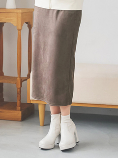LUDIC PARK(ルディックパーク) |スエードポンチナロースカート