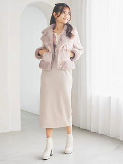 LUDIC PARK(ルディックパーク) |スエードポンチナロースカート