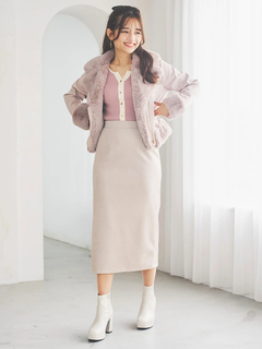 LUDIC PARK(ルディックパーク) |スエードポンチナロースカート