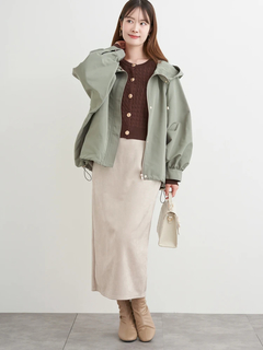 LUDIC PARK(ルディックパーク) |スエードポンチナロースカート