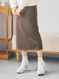 LUDIC PARK(ルディックパーク) |スエードポンチナロースカート