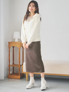 LUDIC PARK(ルディックパーク) |スエードポンチナロースカート