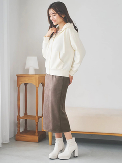 LUDIC PARK(ルディックパーク) |スエードポンチナロースカート