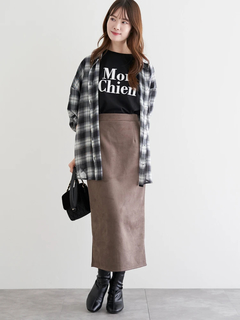 LUDIC PARK(ルディックパーク) |スエードポンチナロースカート