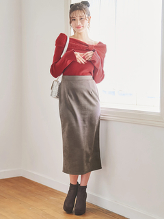 LUDIC PARK(ルディックパーク) |スエードポンチナロースカート