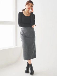 LUDIC PARK(ルディックパーク) |スエードポンチナロースカート