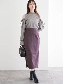 LUDIC PARK(ルディックパーク) |スエードポンチナロースカート