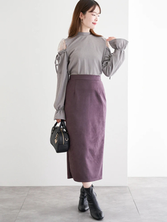 LUDIC PARK(ルディックパーク) |スエードポンチナロースカート