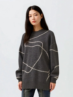 LUDIC PARK(ルディックパーク) |ラインジャガードシャギーラメニットトップス