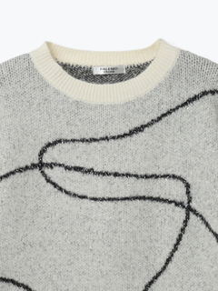 LUDIC PARK(ルディックパーク) |ラインジャガードシャギーラメニットトップス