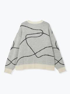 LUDIC PARK(ルディックパーク) |ラインジャガードシャギーラメニットトップス