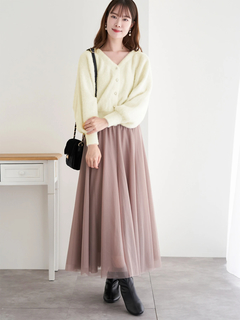 LUDIC PARK(ルディックパーク) |マルチパールボタンシャギーニットカーディガン