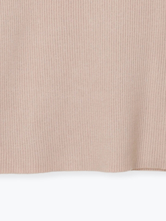 LUDIC PARK(ルディックパーク) |パール付きクロスリブニットトップス