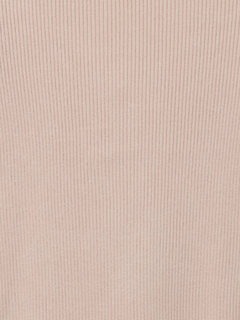 LUDIC PARK(ルディックパーク) |パール付きクロスリブニットトップス