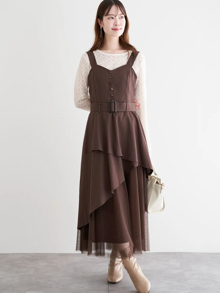 チュールアシメジャンパースカート / LUDIC PARK（ルディックパーク