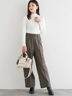 LUDIC PARK(ルディックパーク) |袖ボタンリブニットプルオーバー