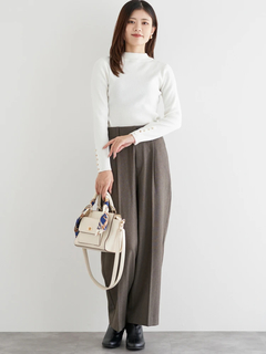 LUDIC PARK(ルディックパーク) |袖ボタンリブニットプルオーバー