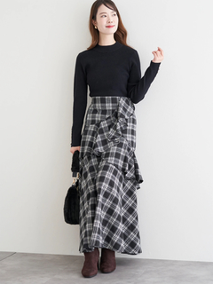 LUDIC PARK(ルディックパーク) |袖ボタンリブニットプルオーバー