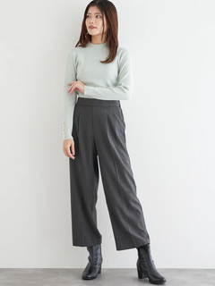 LUDIC PARK(ルディックパーク) |袖ボタンリブニットプルオーバー