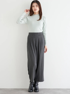 LUDIC PARK(ルディックパーク) |袖ボタンリブニットプルオーバー