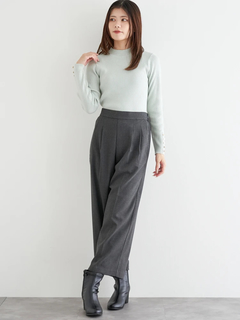 LUDIC PARK(ルディックパーク) |袖ボタンリブニットプルオーバー